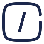 Slash Square SVG Icon